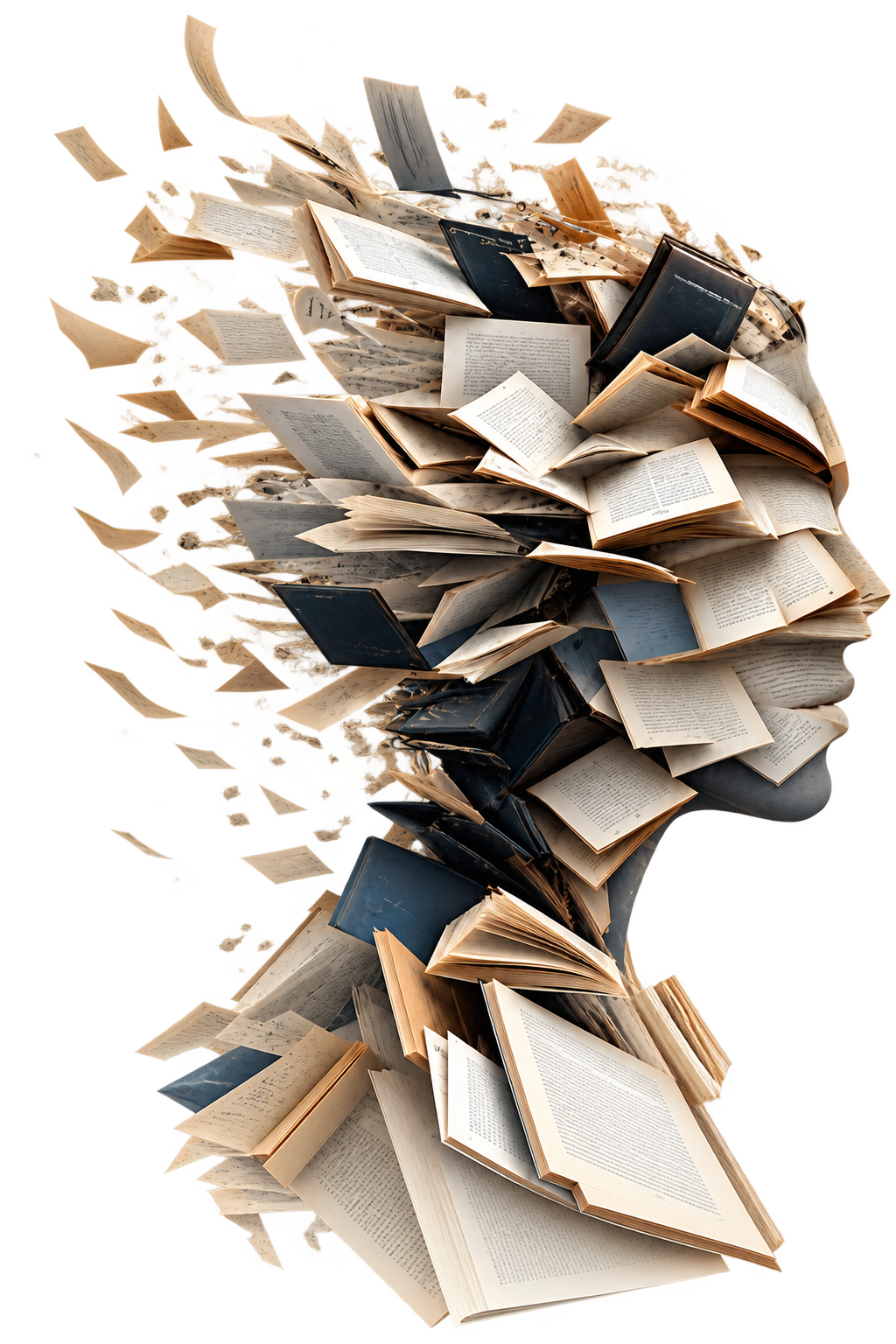 Author working on a book